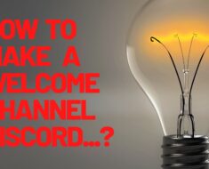 how to make a welcome channel discord